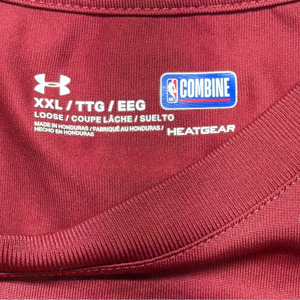 Under Armour HeatGear Loose Cleveland Cavaliers NBA Combine T-Shirt Men’s 2XL - Picture 6 of 11